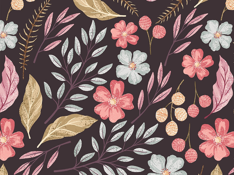 Forest Floor Floral Vinyl Wrap Pattern~Rwraps Series 914 Digitally Printed Vinyl Wrap~0