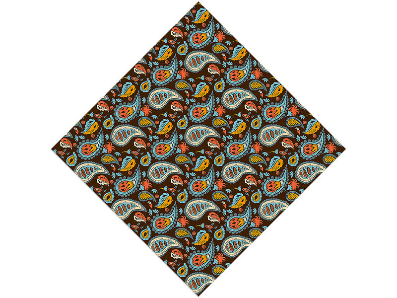Forest Floor Paisley Vinyl Wrap Pattern