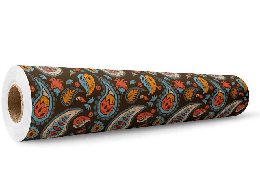 Forest Floor Paisley Wrap Film Wholesale Roll~Rwraps Series 914 Digitally Printed Vinyl Roll~5