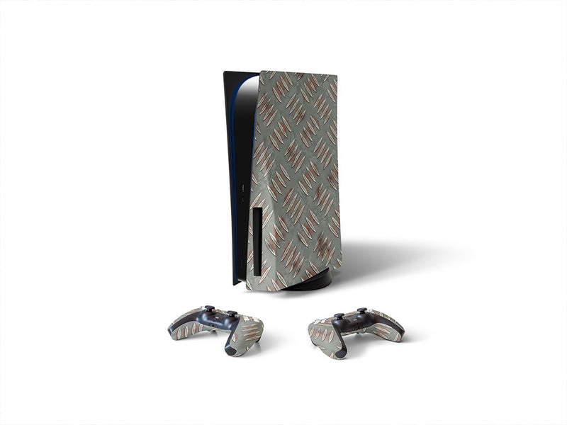 forest flooring diamond plate Sony PS5 DIY Skin
