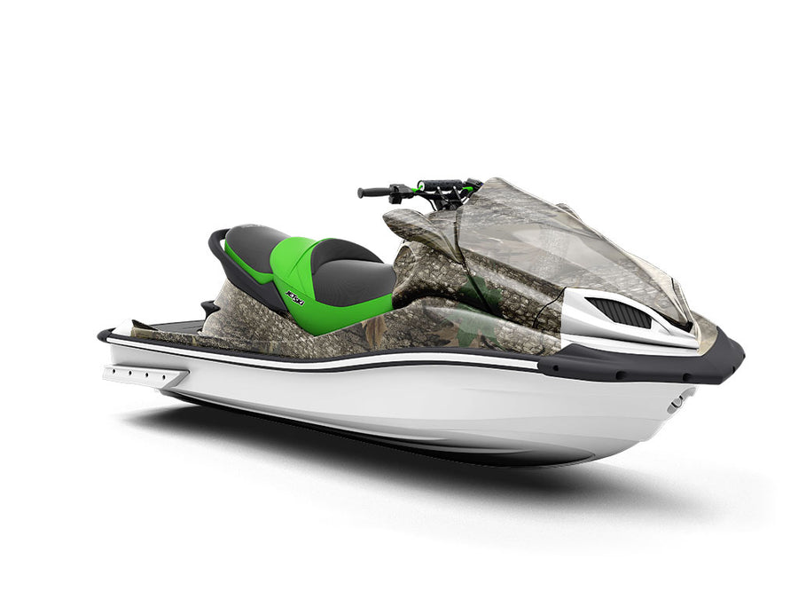 Forest Green Camouflage Jet Ski Vinyl Customized Wrap