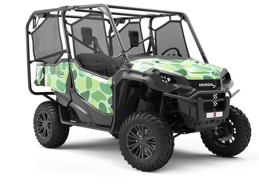 Forest Green Cobblestone Utility Vehicle Vinyl Wrap