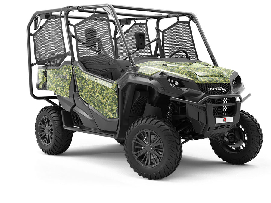 Forest Pixel Camouflage Utility Vehicle Vinyl Wrap