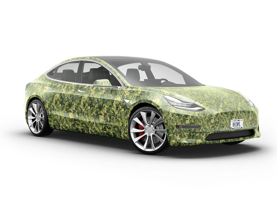 Forest Pixel Camouflage Vehicle Vinyl Wrap
