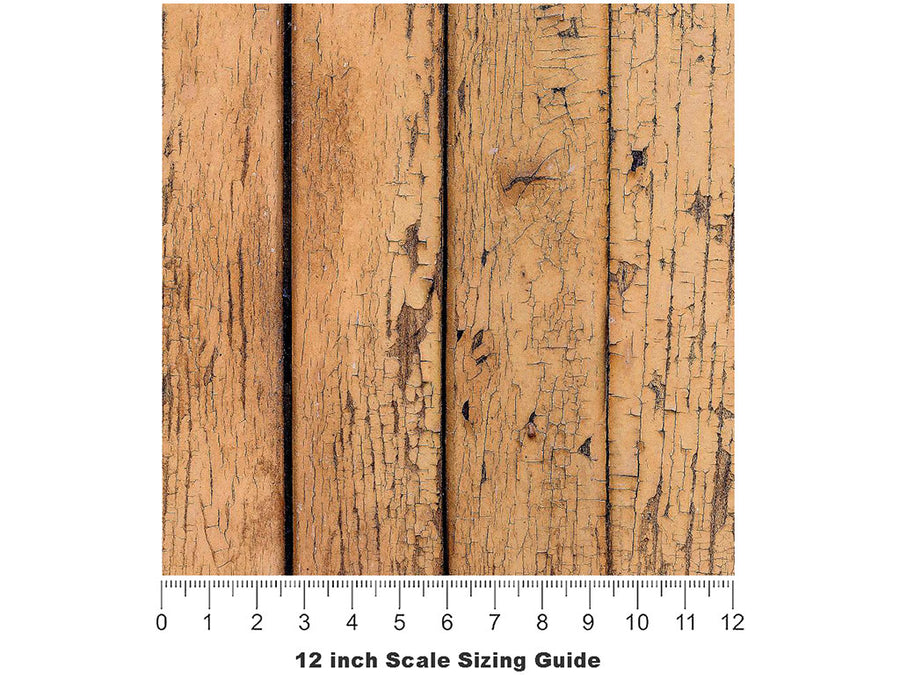 Forest Stain Wood Plank Vinyl Film Pattern Size 12 inch Scale~Rwraps Forest Stain Wood Plank Sizing Chart~3
