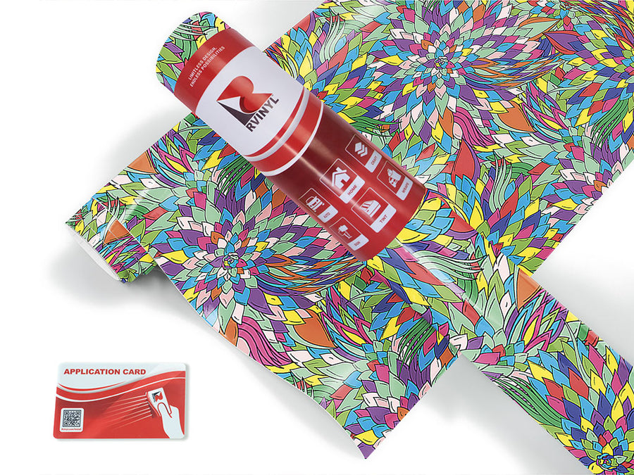 forgotten words floral Craft Vinyl Roll