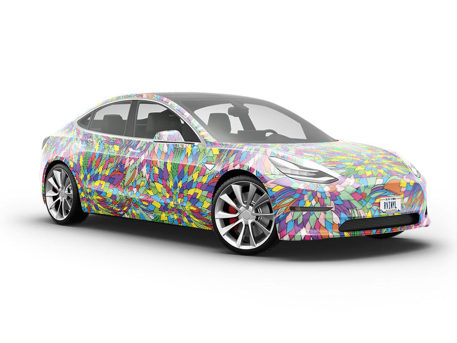 Forgotten Words Floral Vehicle Vinyl Wrap