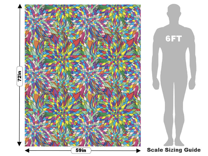 Forgotten Words Floral Vehicle Wrap Scale~Rwraps Series 914 Forgotten Words Floral Measurements~1