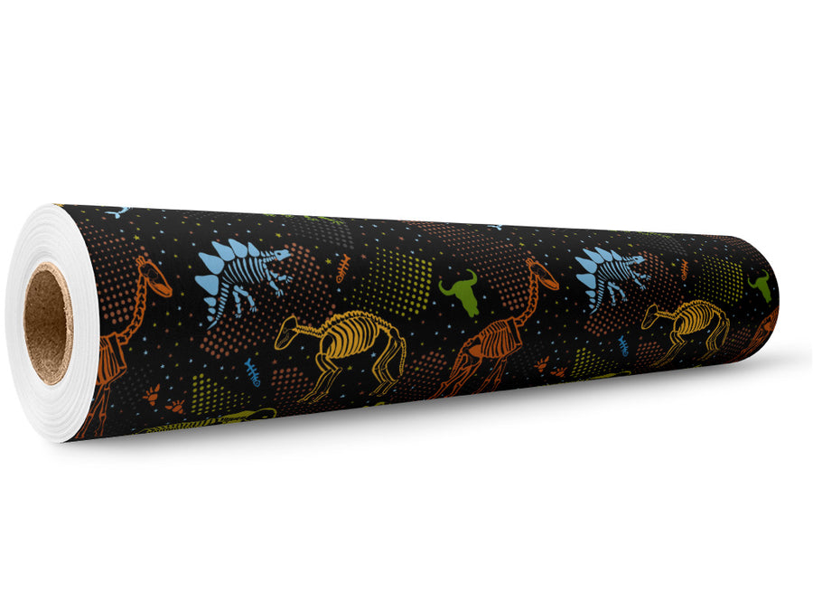 Fossil Faction Dinosaur Wrap Film Wholesale Roll~Rwraps Series 914 Digitally Printed Vinyl Roll~5