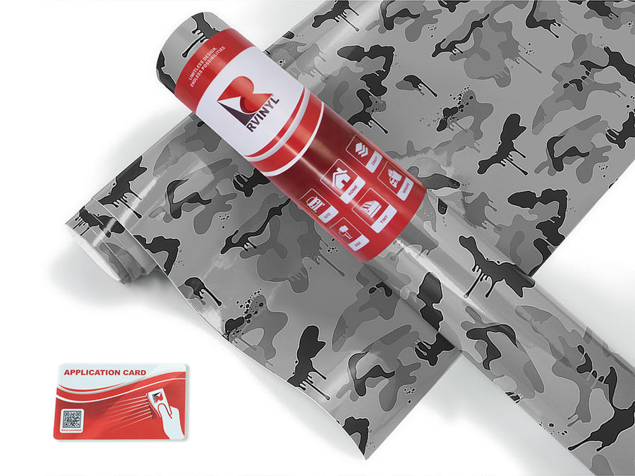 fossil graffiti camouflage Craft Vinyl Roll