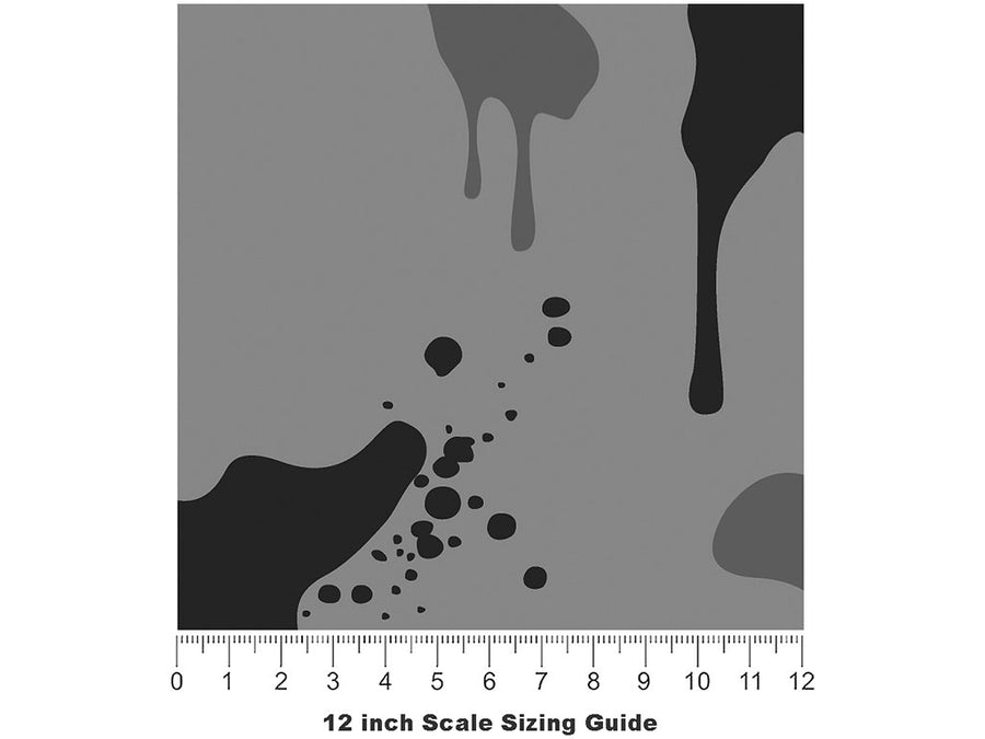 Fossil Graffiti Camouflage Vinyl Film Pattern Size 12 inch Scale~Rwraps Fossil Graffiti Camouflage Sizing Chart~3