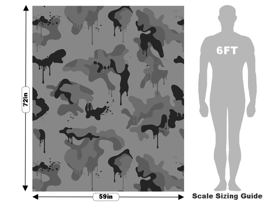 Fossil Graffiti Camouflage Vehicle Wrap Scale~Rwraps Series 914 Fossil Graffiti Camouflage Measurements~2