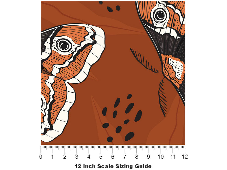 Four Eyes Bug Vinyl Film Pattern Size 12 inch Scale~Rwraps Four Eyes Bug Sizing Chart~2