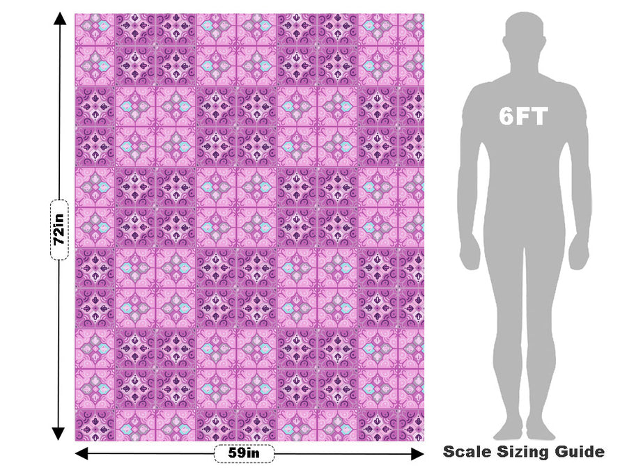 Foxglove Tile Vehicle Wrap Scale~Rwraps Series 914 Foxglove Tile Measurements~2