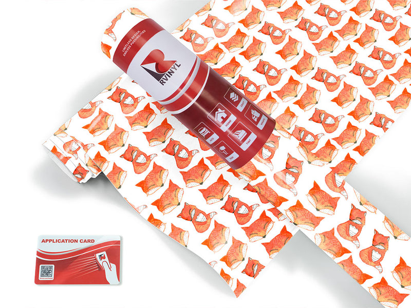 foxy frenzy animal Craft Vinyl Roll