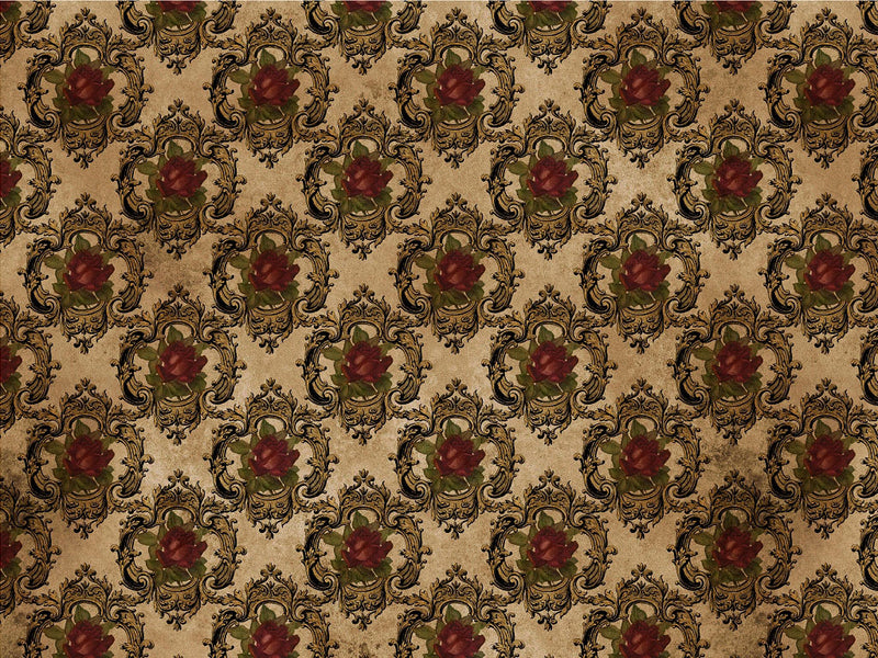 Framed Roses Gothic Vinyl Wrap Pattern~Rwraps Series 914 Digitally Printed Vinyl Wrap~0