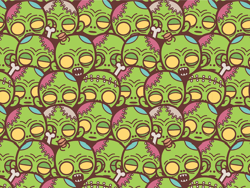 Frankenstein Dreaming Zombie Vinyl Wrap Pattern~Rwraps Series 914 Digitally Printed Vinyl Wrap~0