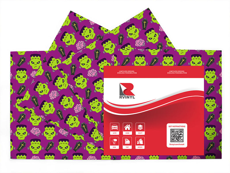 frankenstein revenge halloween Craft Vinyl Sheet Pack