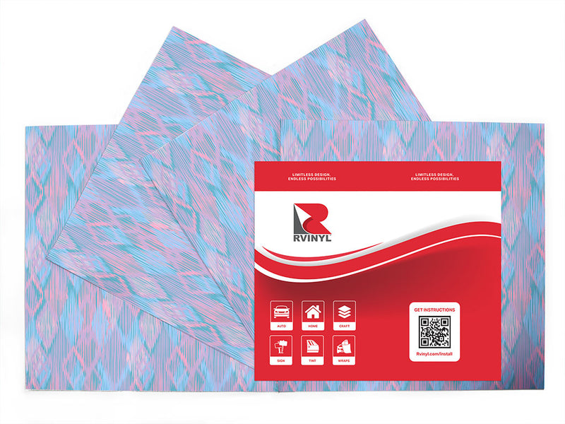 frayed edges argyle Craft Vinyl Sheet Pack
