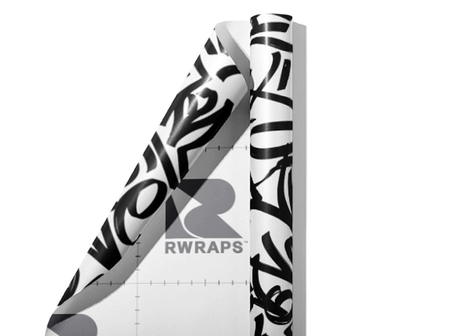 Free Spirit Graffiti Wrap Film Sheets~Rwraps Series 914 Free Spirit Graffiti Scrolled Sheet~4