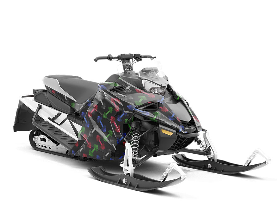 Free Weights Sport Custom Wrapped Snowmobile