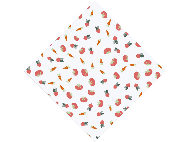 Fresh Vegetables Gardening Vinyl Wrap Pattern