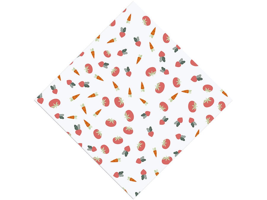 Fresh Vegetables Gardening Vinyl Wrap Pattern