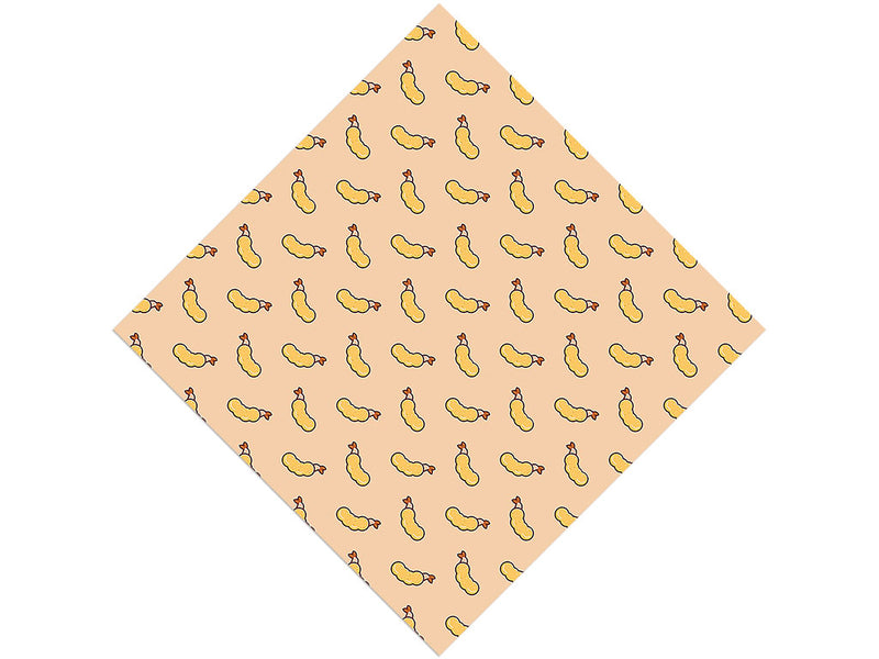 Fried Shrimp Food Vinyl Wrap Pattern
