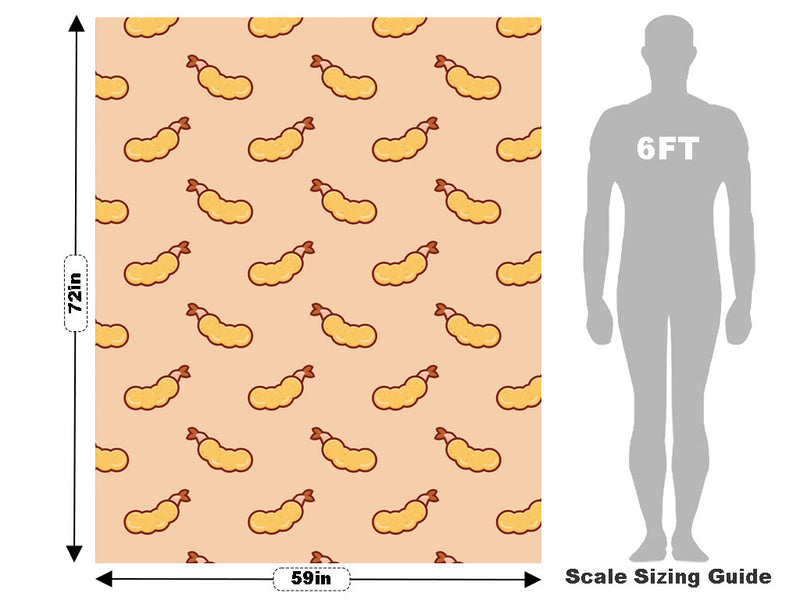 Fried Shrimp Food Vehicle Wrap Scale~Rwraps Series 914 Fried Shrimp Food Measurements~1