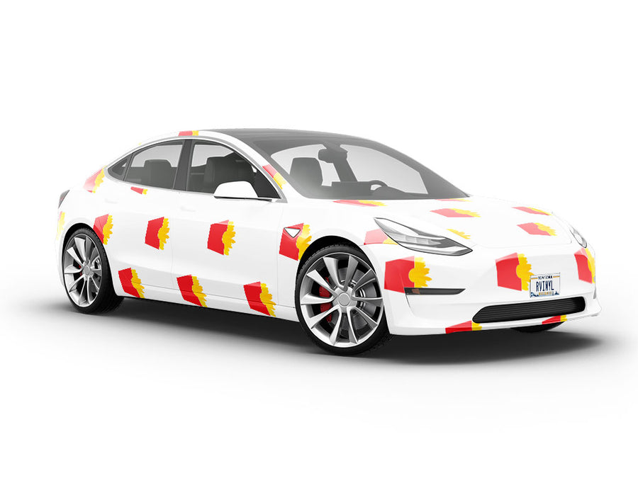 Fried Up Vegetable Vehicle Vinyl Wrap