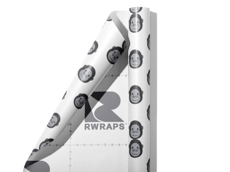 Friendly Faces Primate Wrap Film Sheets~Rwraps Series 914 Friendly Faces Primate Scrolled Sheet~3