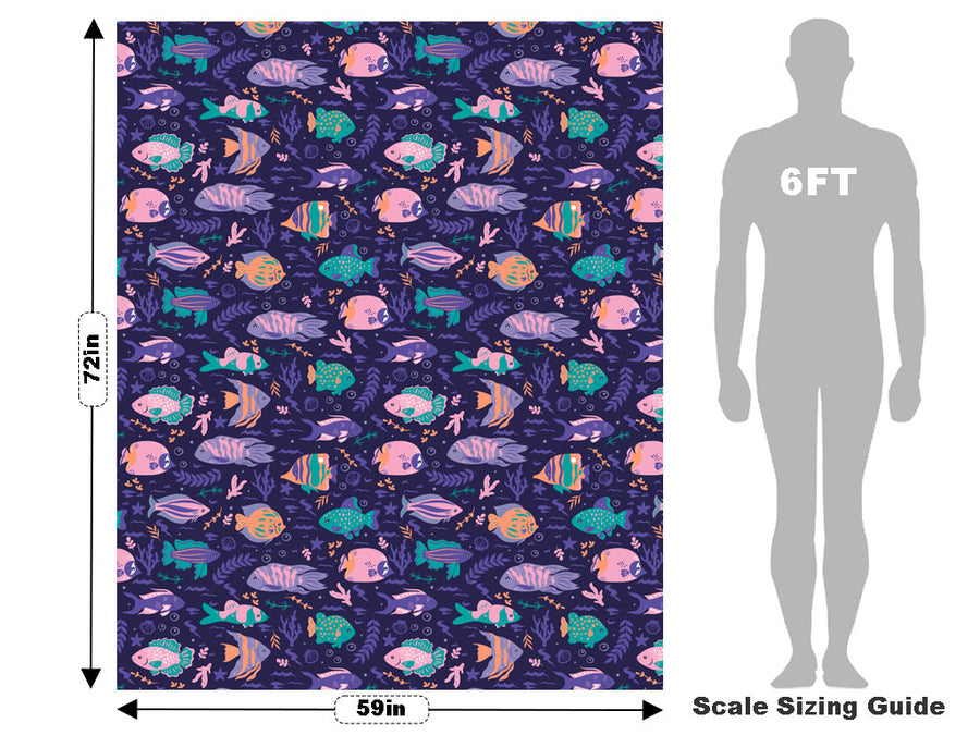 Friendly Faces Marine Life Vehicle Wrap Scale~Rwraps Series 914 Friendly Faces Marine Life Measurements~1