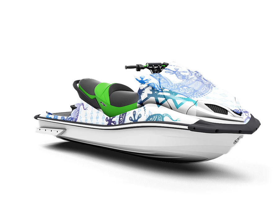 Frozen Geckos Reptile Jet Ski Vinyl Customized Wrap