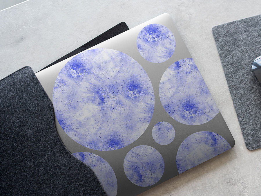 frozen lake tie dye DIY Laptop Stickers