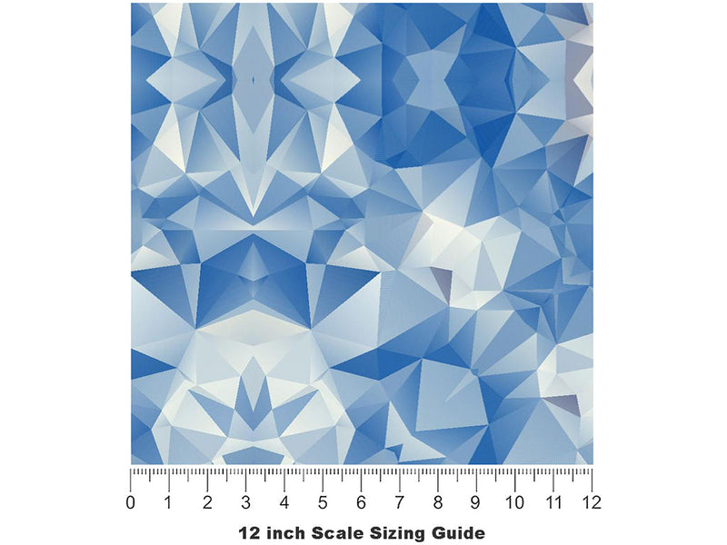 Frozen Ocean Tile Vinyl Film Pattern Size 12 inch Scale~Rwraps Frozen Ocean Tile Sizing Chart~3
