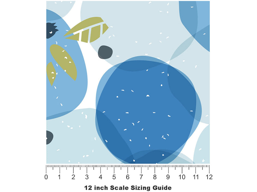 Fruit Stain Fruit Vinyl Film Pattern Size 12 inch Scale~Rwraps Fruit Stain Fruit Sizing Chart~2