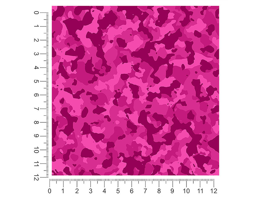 fuchsia woodland camouflage 1ft x 1ft Craft Sheets