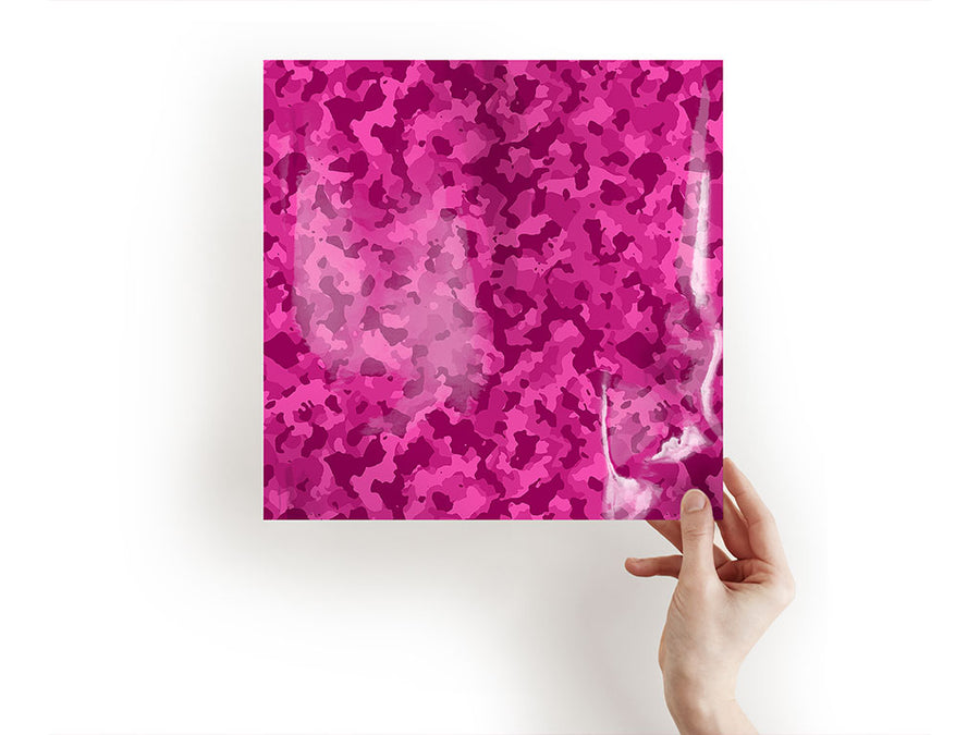 fuchsia woodland camouflage Craft Sheets