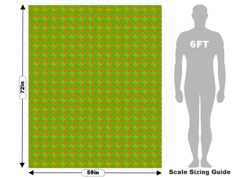 Fungal Dots Tie Dye Vehicle Wrap Scale~Rwraps Series 914 Fungal Dots Tie Dye Measurements~1