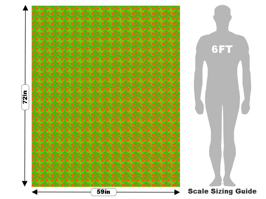 Fungal Dots Tie Dye Vehicle Wrap Scale~Rwraps Series 914 Fungal Dots Tie Dye Measurements~1