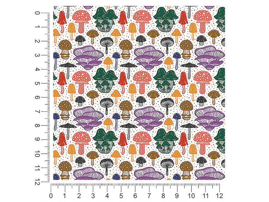 fungal feast mushroom 1ft x 1ft Craft Sheets