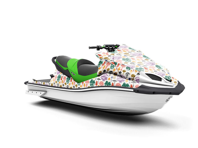 Fungal Feast Mushroom Jet Ski Vinyl Customized Wrap