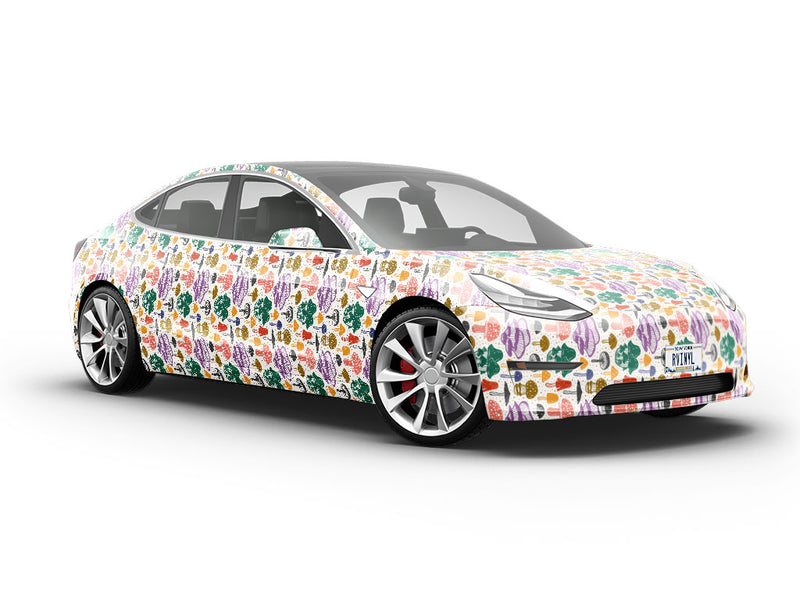 Fungal Feast Mushroom Vehicle Vinyl Wrap