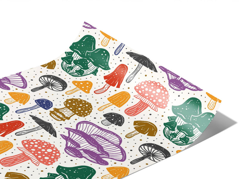 Fungal Feast Mushroom Vinyl Wraps~Rwraps Series 914 Digitally Printed Vinyl Wrap~0