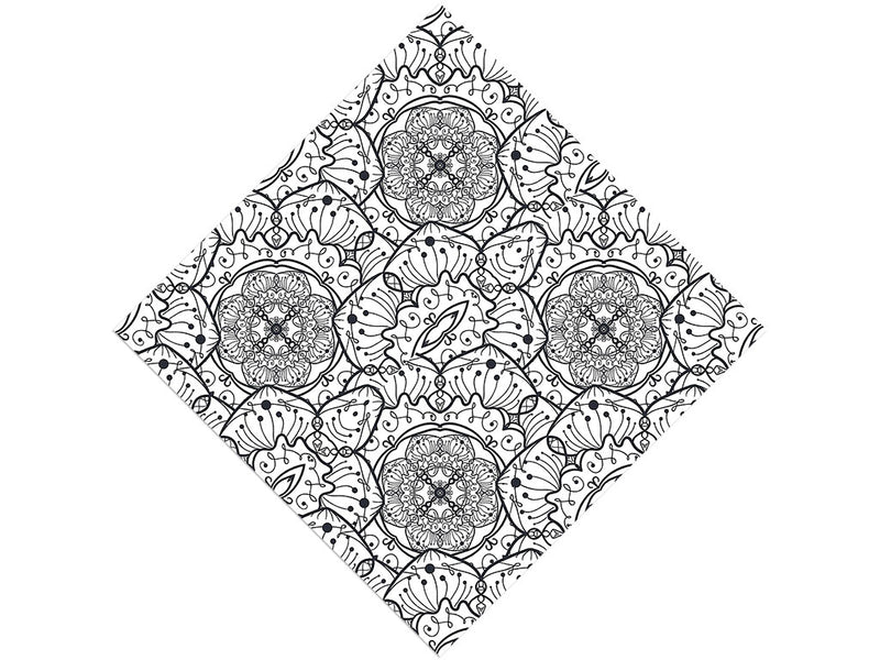 Fungal Swirls Mandala Vinyl Wrap Pattern