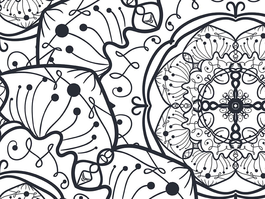 Fungal Swirls Mandala Vinyl Wrap Pattern~Rwraps Series 914 Digitally Printed Vinyl Wrap~0