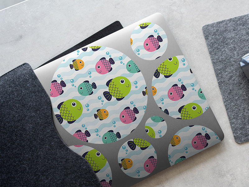funny fins salt water DIY Laptop Stickers