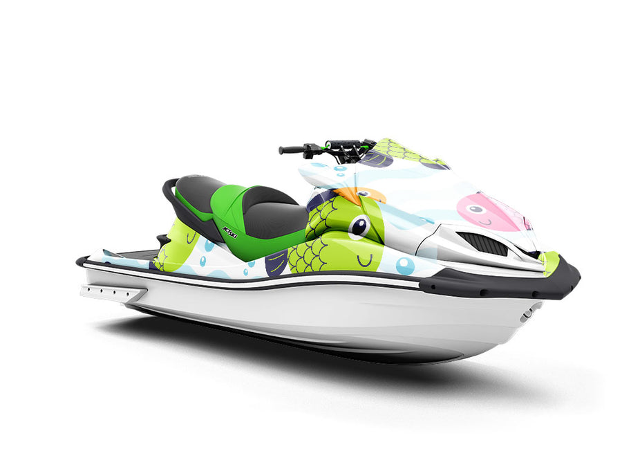 Funny Fins Marine Life Jet Ski Vinyl Customized Wrap