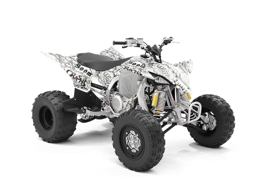 Funny Papers Sticker Bomb ATV Wrapping Vinyl
