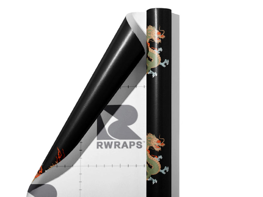 Furious Firebreathers Fantasy Wrap Film Sheets~Rwraps Series 914 Furious Firebreathers Fantasy Scrolled Sheet~3